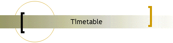 Timetable
